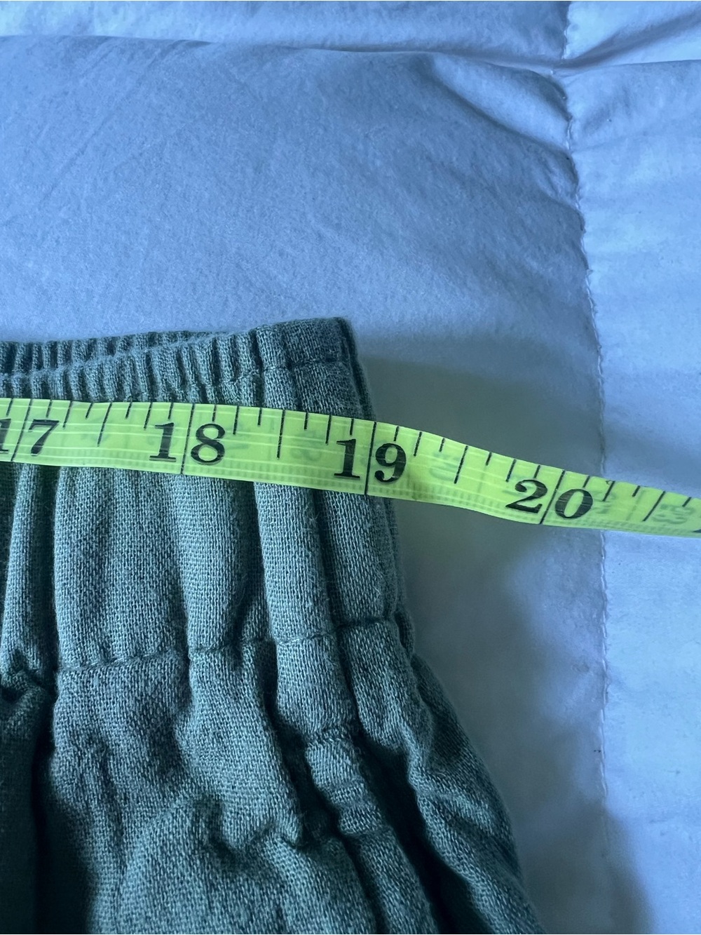 Old Navy Olive Green Cotton Linen Wide Leg Pants XL - Picture 13 of 13